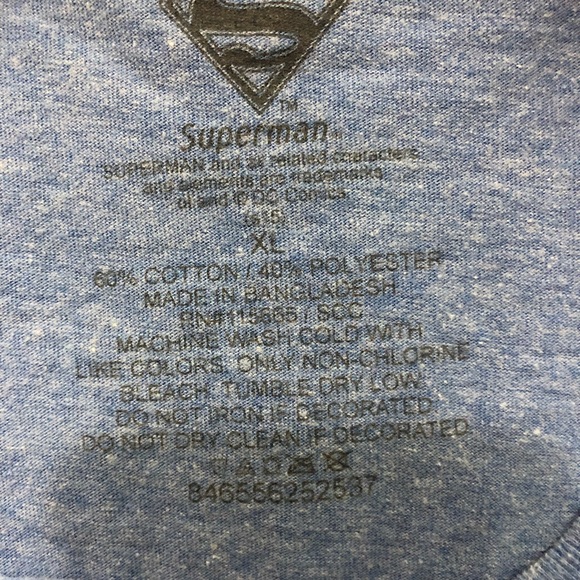 Superman Men’s Blue T-Shirt XL - Picture 4 of 5